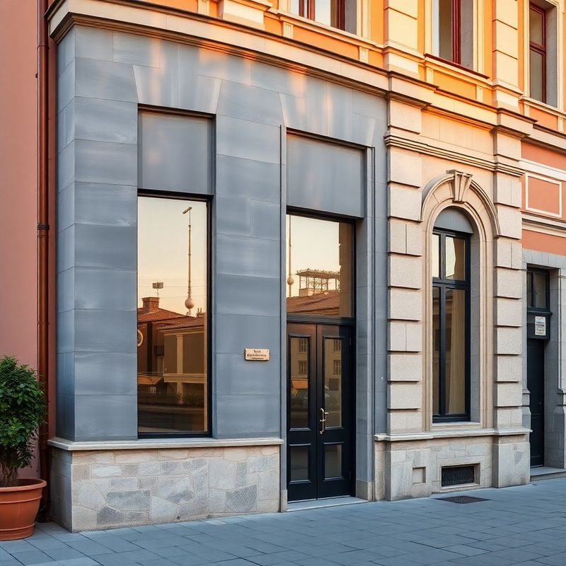 Fațada discretă a unei clădiri profesionale din Oradea